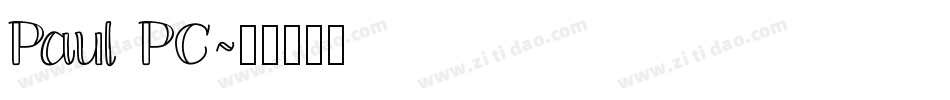 Paul PC字体转换